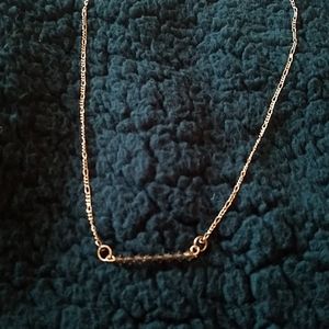 Minimal grey bead necklace